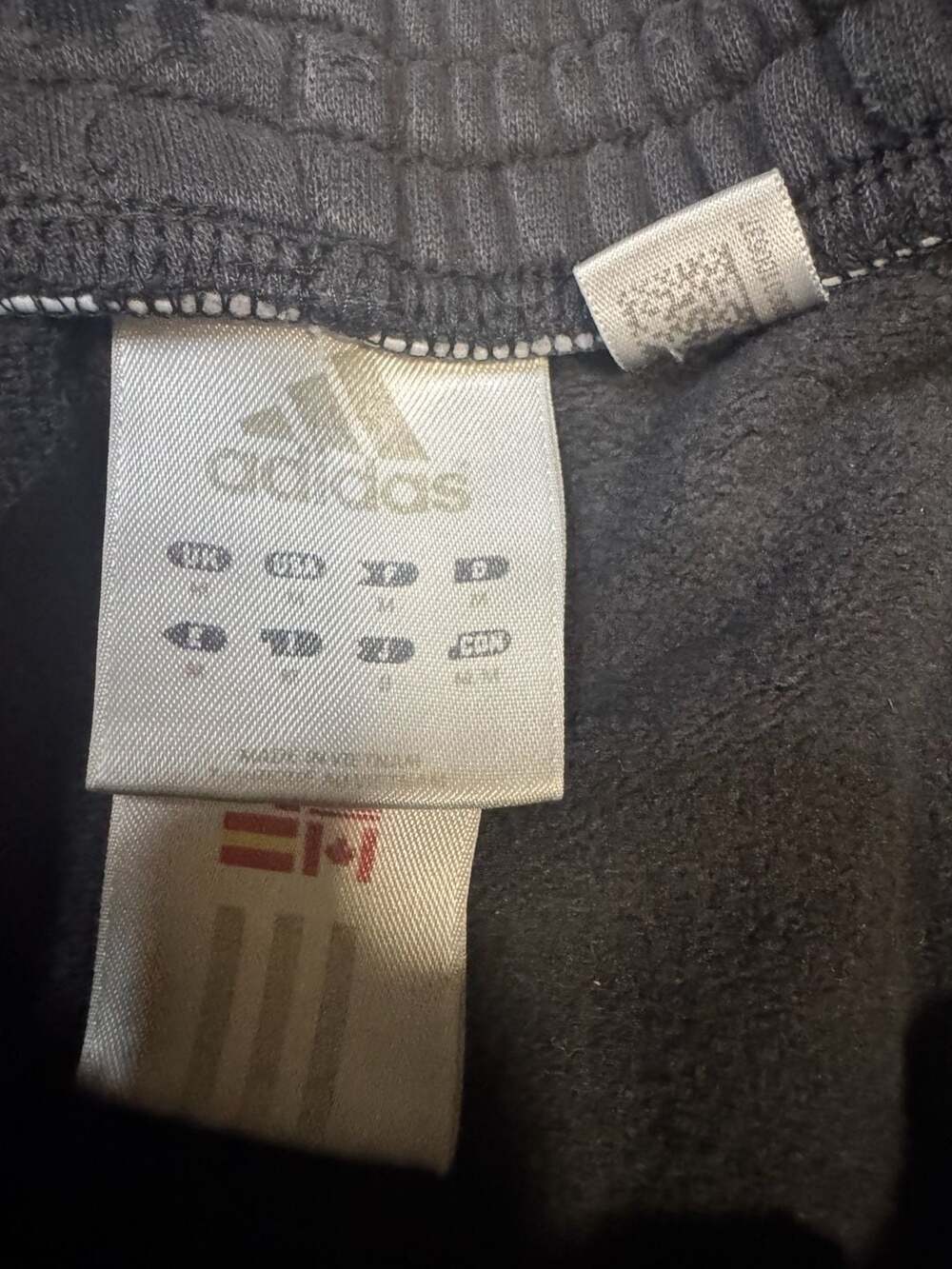 Bundle Vintage Adidas 3-Stripe Black Pullover Hoodie L and pants M - Picture 9 of 13